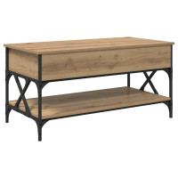 Produktbild för Kaffeebord Artisan Ek 100 x 50 x 50 cm Konstruerat trä