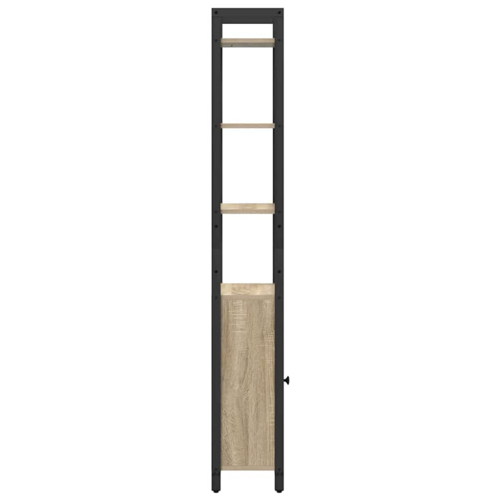 Produktbild för Bokskåp Sonoma-ek 40 x 24 x 161 cm Konstruerat trä