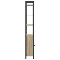 Produktbild för Bokskåp Sonoma-ek 40 x 24 x 161 cm Konstruerat trä