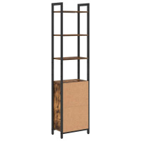 Produktbild för Bokskåp Rökt ek 40 x 24 x 161 cm Konstruerat trä
