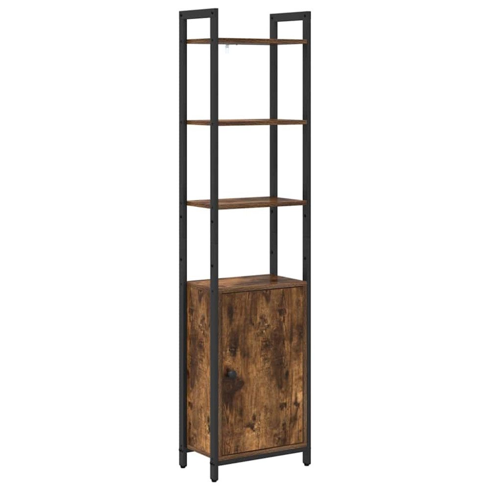 Produktbild för Bokskåp Rökt ek 40 x 24 x 161 cm Konstruerat trä