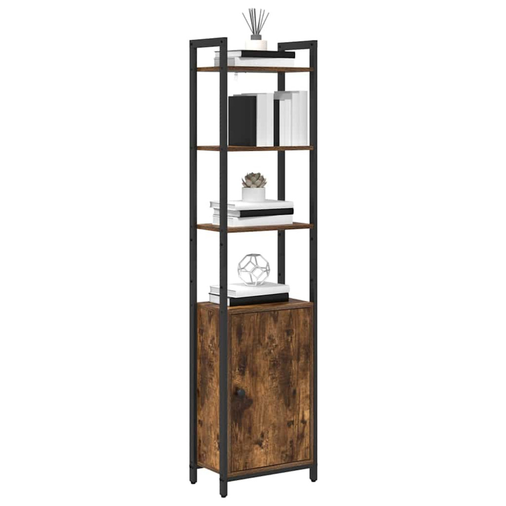 Produktbild för Bokskåp Rökt ek 40 x 24 x 161 cm Konstruerat trä