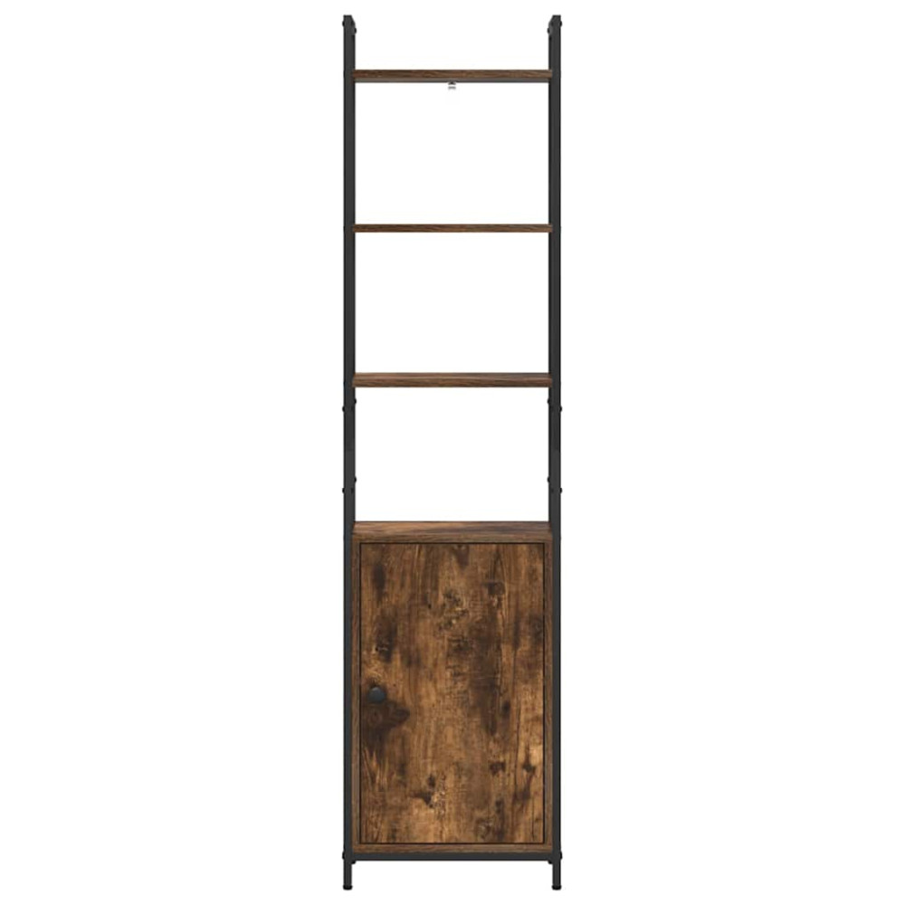 Produktbild för Bokskåp Rökt ek 40 x 24 x 161 cm Konstruerat trä