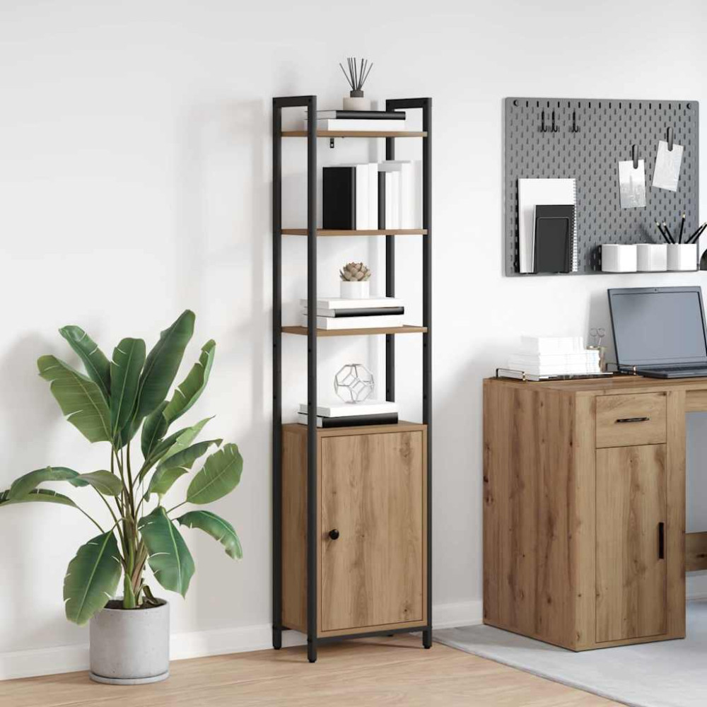 Produktbild för Bokskåp Artisan Ek 40 x 24 x 161 cm Konstruerat trä