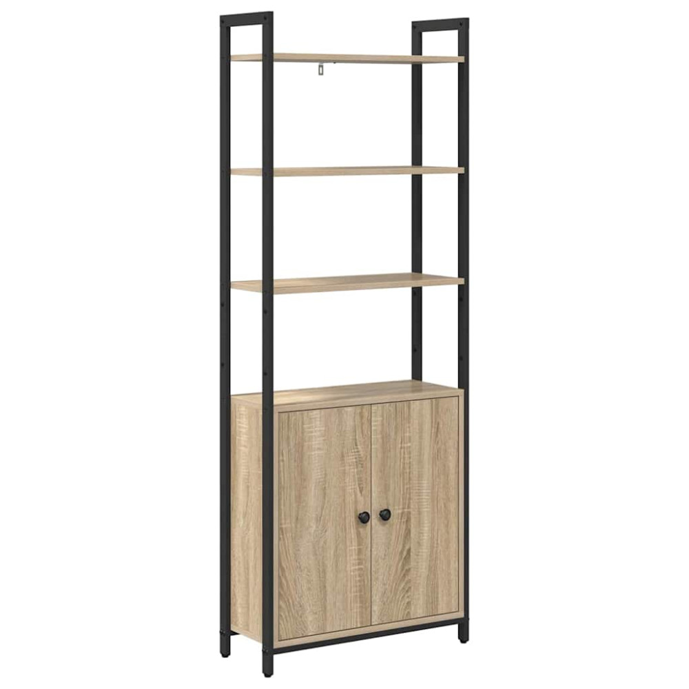 Produktbild för Bokskåp Sonoma-ek 60 x 24 x 161 cm Konstruerat trä