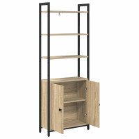 Produktbild för Bokskåp Sonoma-ek 60 x 24 x 161 cm Konstruerat trä