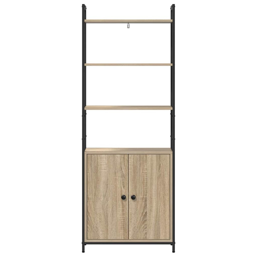 Produktbild för Bokskåp Sonoma-ek 60 x 24 x 161 cm Konstruerat trä