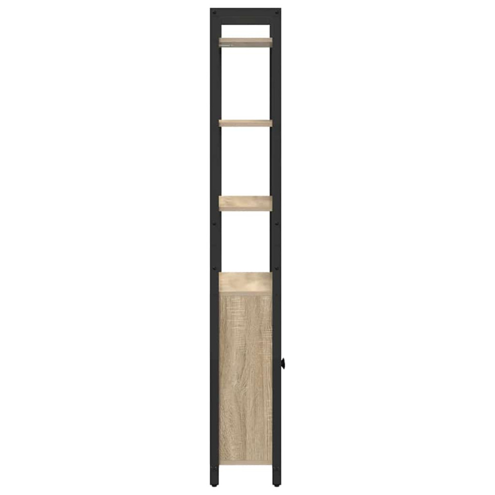 Produktbild för Bokskåp Sonoma-ek 60 x 24 x 161 cm Konstruerat trä