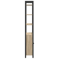 Produktbild för Bokskåp Sonoma-ek 60 x 24 x 161 cm Konstruerat trä
