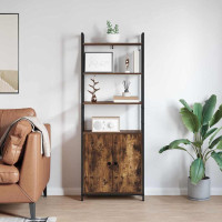 Produktbild för Bokskåp Rökt ek 60 x 24 x 161 cm Konstruerat trä