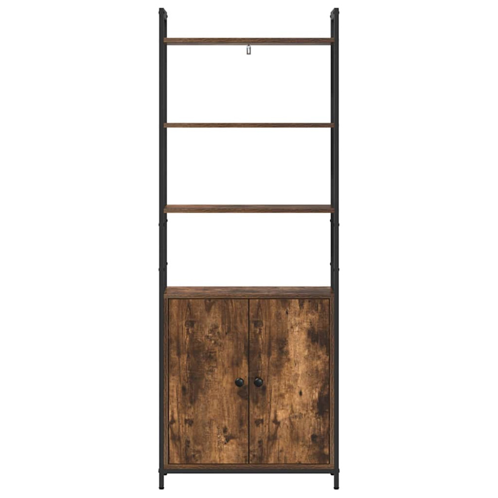 Produktbild för Bokskåp Rökt ek 60 x 24 x 161 cm Konstruerat trä