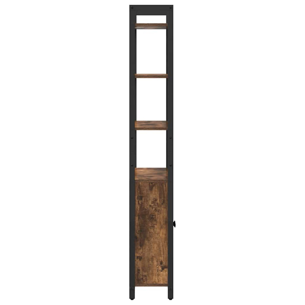 Produktbild för Bokskåp Rökt ek 60 x 24 x 161 cm Konstruerat trä