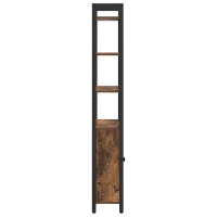 Produktbild för Bokskåp Rökt ek 60 x 24 x 161 cm Konstruerat trä
