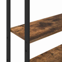 Produktbild för Bokskåp Rökt ek 60 x 24 x 161 cm Konstruerat trä