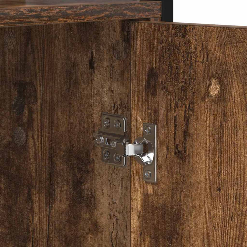 Produktbild för Bokskåp Rökt ek 60 x 24 x 161 cm Konstruerat trä