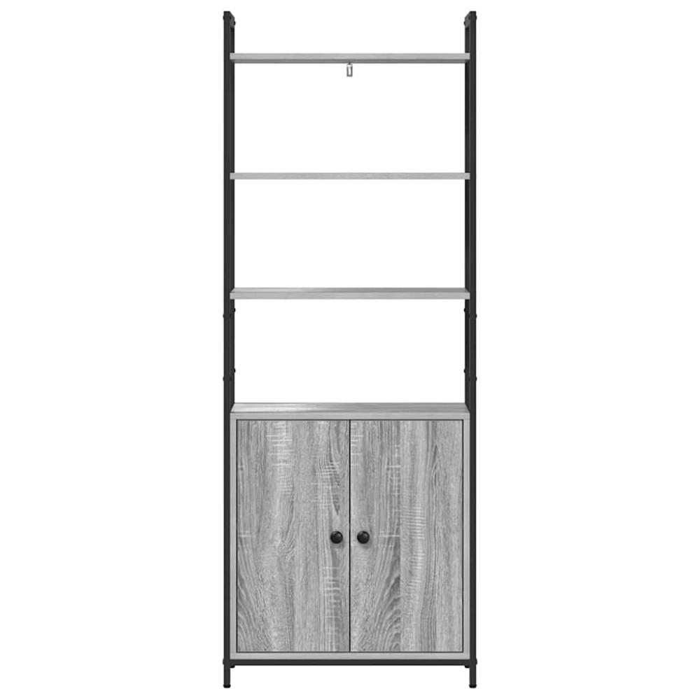 Produktbild för Bokskåp Grå Sonoma 60 x 24 x 161 cm Konstruerat trä