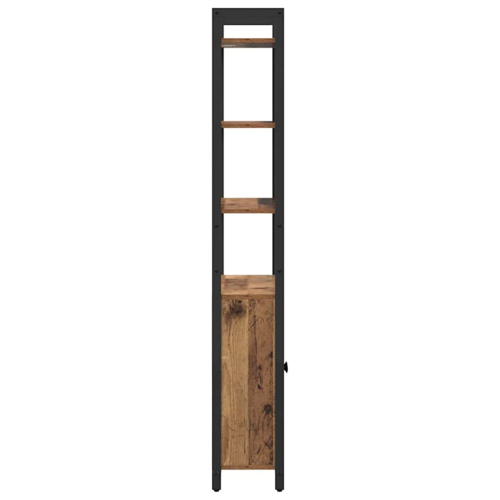Produktbild för Bokskåp Gammalt trä 60 x 24 x 161 cm Konstruerat trä