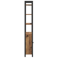 Produktbild för Bokskåp Gammalt trä 60 x 24 x 161 cm Konstruerat trä