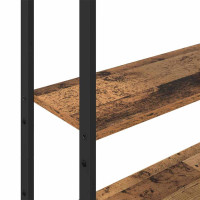 Produktbild för Bokskåp Gammalt trä 60 x 24 x 161 cm Konstruerat trä