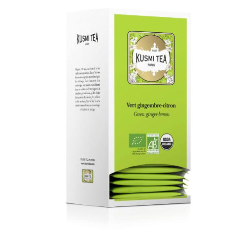 KUSMI Te KUSMI Eko Green ginger-lemon 25/fp