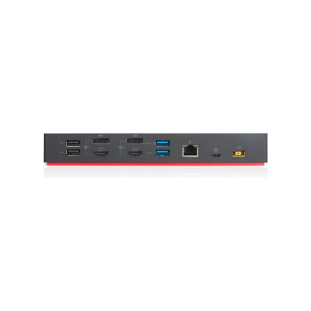 Produktbild för Lenovo ThinkPad Hybrid USB-C with USB-A Dock - dockningsstation - USB-C - 2 x HDMI, 2 x DP - 1GbE