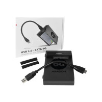 Produktbild för AXAGON SLIMport6 ADSA-1S6 - förvaringslåda - SATA 6Gb/s - USB 3.0