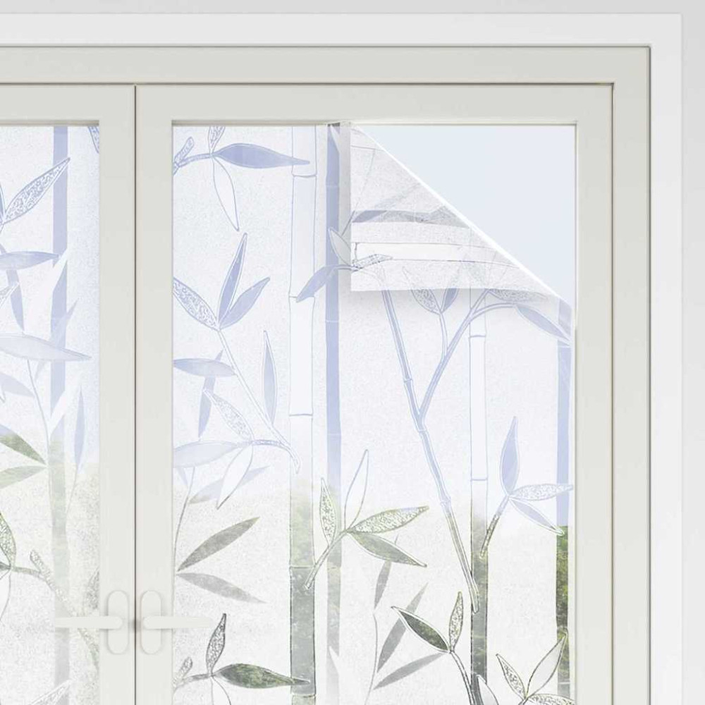 Produktbild för Statisk fönsterfilm Bamboo-mönster 45 x 500 cm PVC