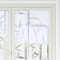 Produktbild för Statisk fönsterfilm Bamboo-mönster 45 x 500 cm PVC
