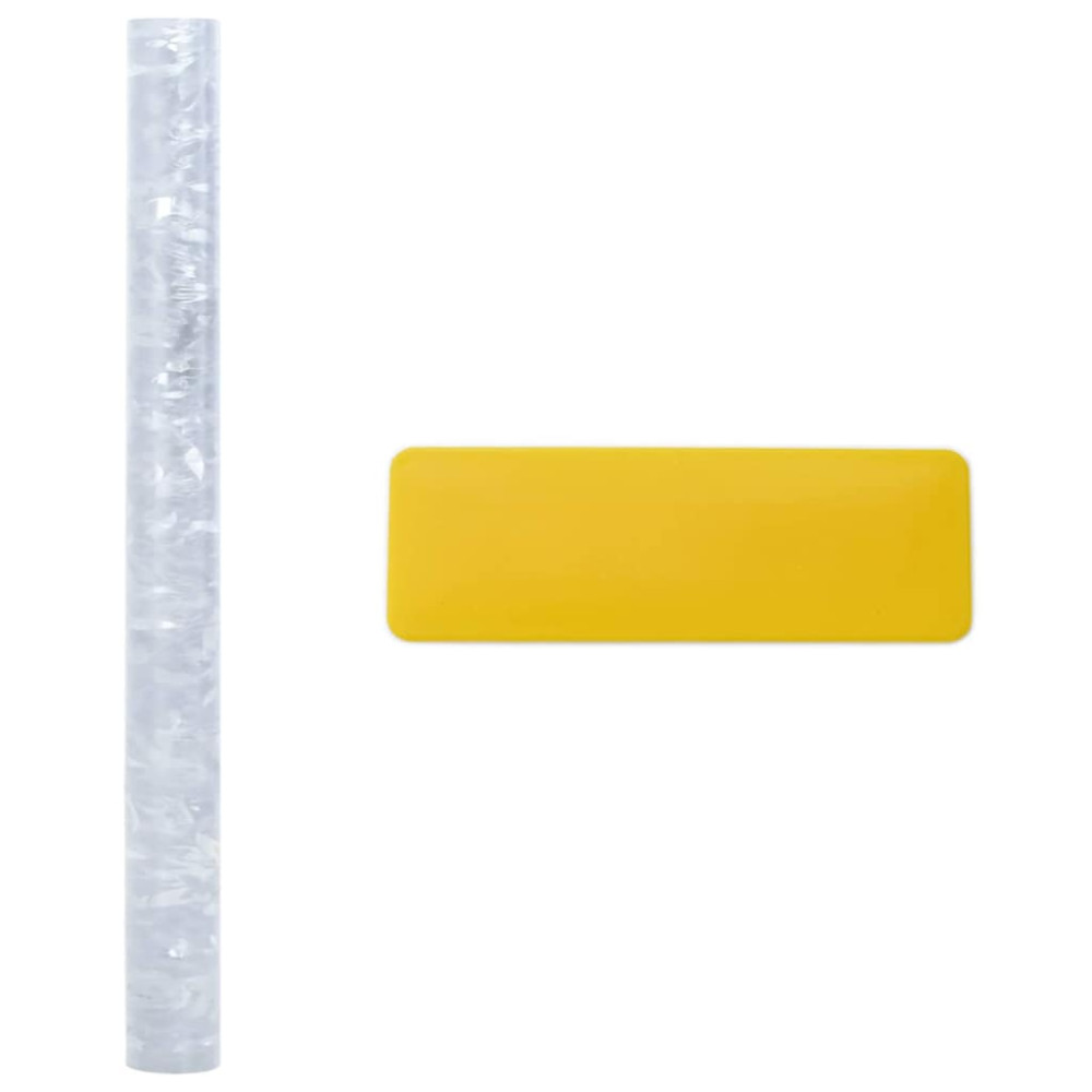 Produktbild för Statisk fönsterfilm Blommönster 90 x 500 cm PVC