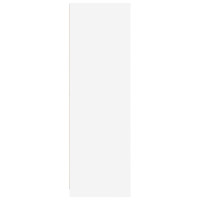 Produktbild för Garderob med låda Vit 79,5 x 49 x 156 cm Konstruerat trä