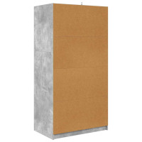 Produktbild för Garderob med låda BetongGrå 79,5 x 49 x 156 cm Konstruerat trä