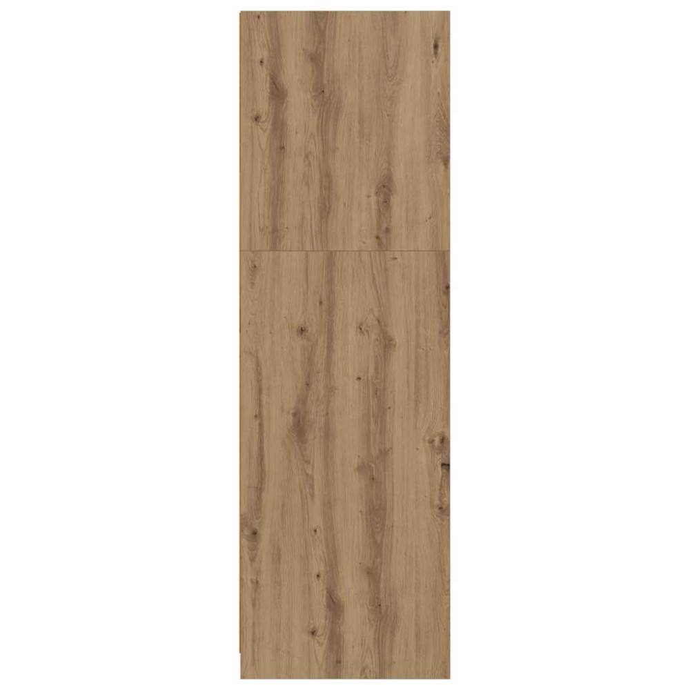 Produktbild för Garderob med låda Artisan Ek 79,5 x 49 x 156 cm Konstruerat trä