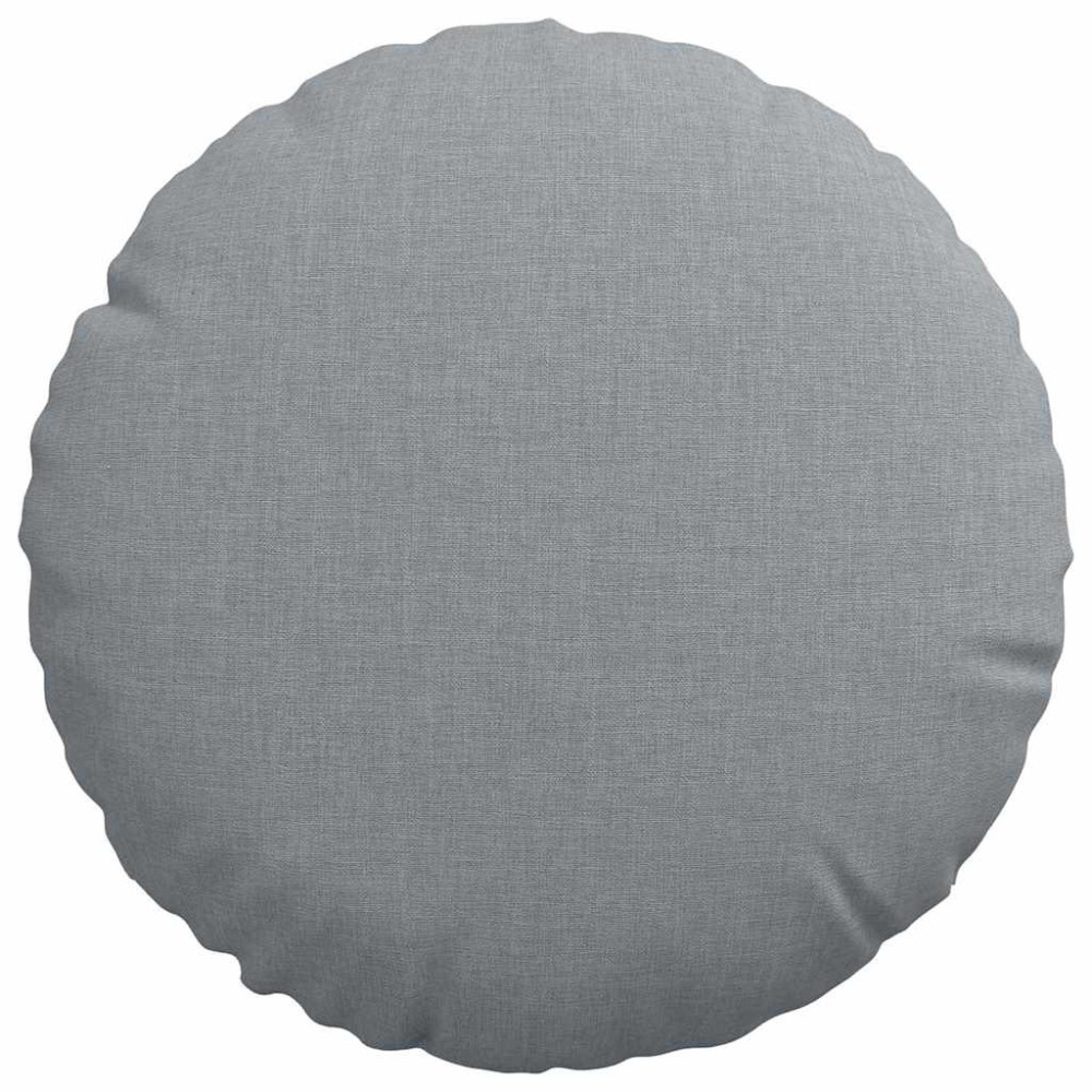 Produktbild för Sittkuddar 2 pcs Ljusgrå Ø30 x 13 cm tyg