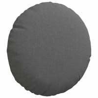 Produktbild för Sittkuddar 2 pcs Mörkgrå Ø30 x 13 cm tyg