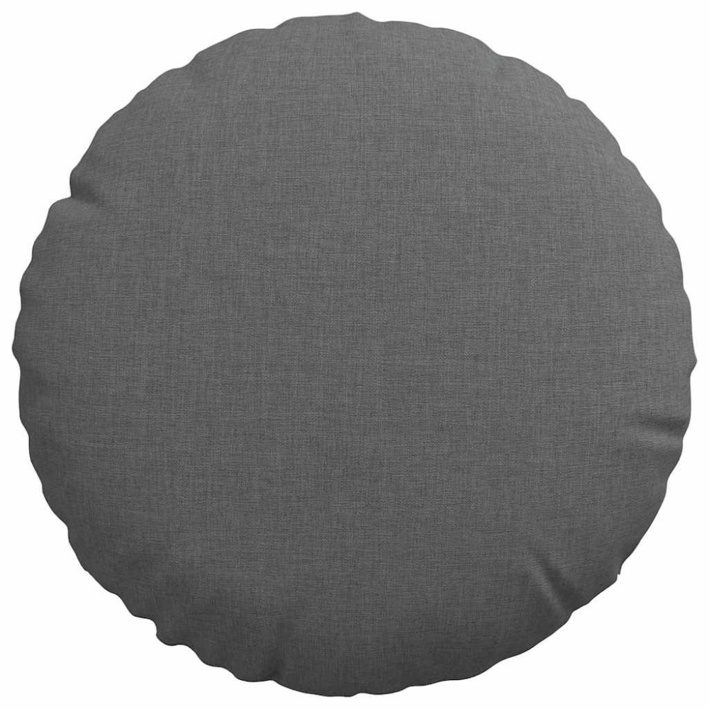 Produktbild för Sittkuddar 2 pcs Mörkgrå Ø30 x 13 cm tyg