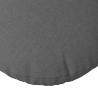 Produktbild för Sittkuddar 2 pcs Mörkgrå Ø30 x 13 cm tyg