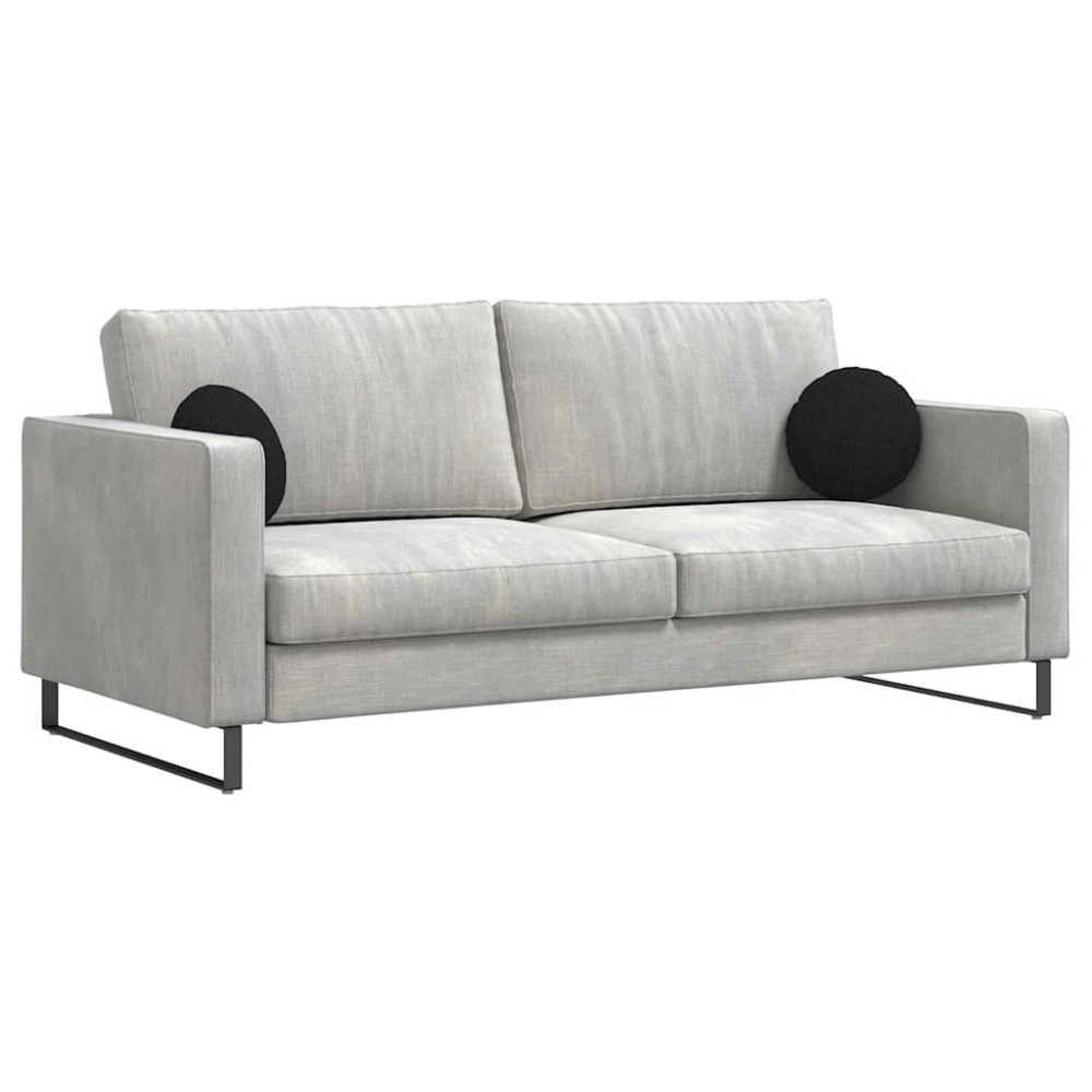 Produktbild för Sittkuddar 2 pcs Svart Ø30 x 13 cm tyg