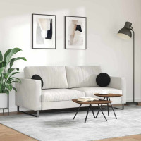 Produktbild för Sittkuddar 2 pcs Svart Ø30 x 13 cm tyg