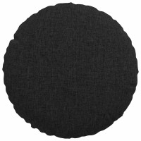 Produktbild för Sittkuddar 2 pcs Svart Ø30 x 13 cm tyg