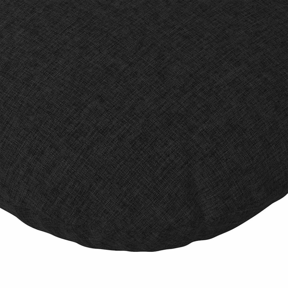 Produktbild för Sittkuddar 2 pcs Svart Ø30 x 13 cm tyg
