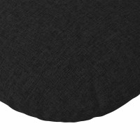 Produktbild för Sittkuddar 2 pcs Svart Ø30 x 13 cm tyg