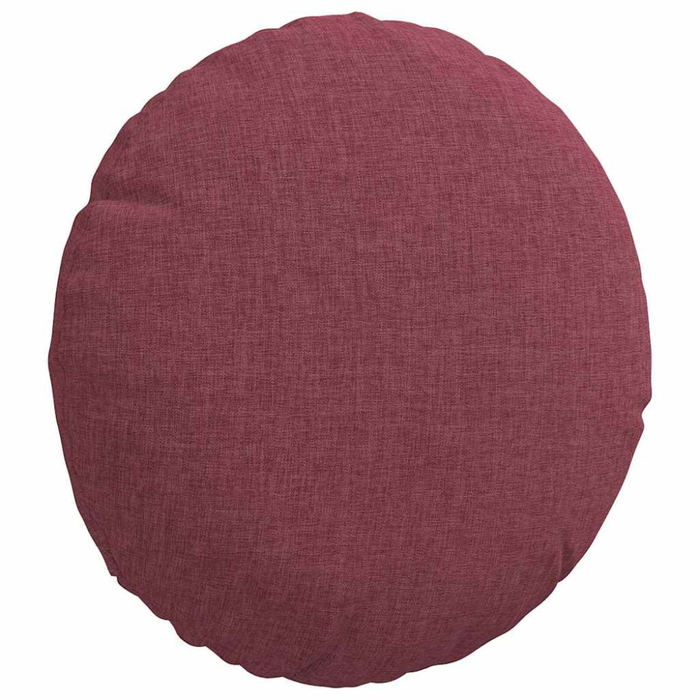 Produktbild för Sittkuddar 2 pcs Vinröd Ø30 x 13 cm tyg