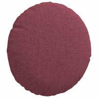 Produktbild för Sittkuddar 2 pcs Vinröd Ø30 x 13 cm tyg
