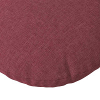 Produktbild för Sittkuddar 2 pcs Vinröd Ø30 x 13 cm tyg