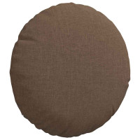 Produktbild för Sittkuddar 2 pcs Brun Ø30 x 13 cm tyg