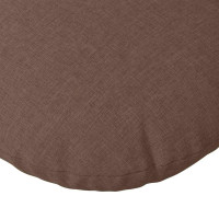 Produktbild för Sittkuddar 2 pcs Brun Ø30 x 13 cm tyg
