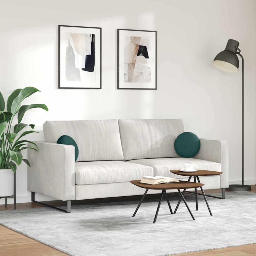 Produktbild för Sittkuddar 2 pcs Mörkgrön Ø30 x 13 cm tyg
