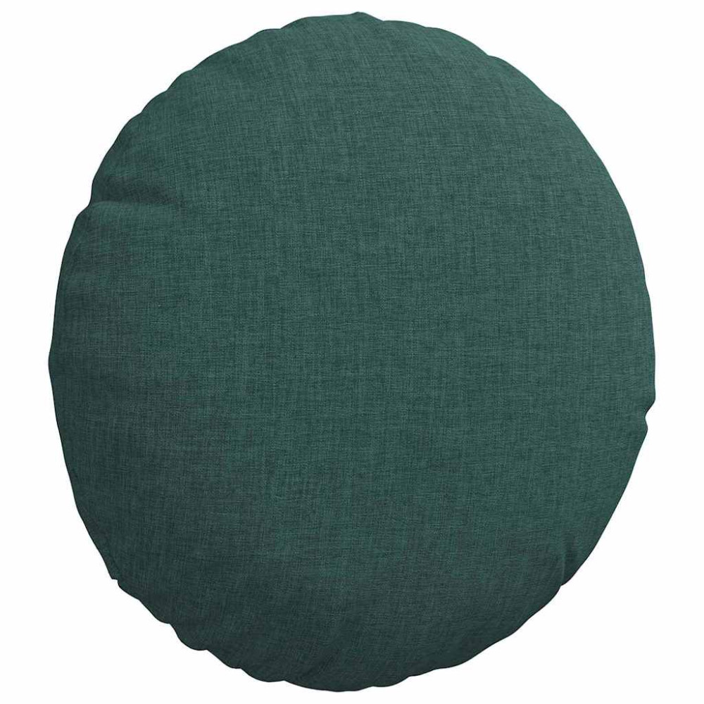 Produktbild för Sittkuddar 2 pcs Mörkgrön Ø30 x 13 cm tyg