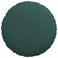 Produktbild för Sittkuddar 2 pcs Mörkgrön Ø30 x 13 cm tyg
