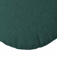 Produktbild för Sittkuddar 2 pcs Mörkgrön Ø30 x 13 cm tyg